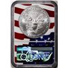 Image 2 : 2021(P) Type 1 $1 American Silver Eagle Coin NGC MS70 Philadelphia Flag Core