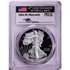 2018-W $1 Proof American Silver Eagle Coin PCGS PR70DCAM FDOI Mercanti Signature
