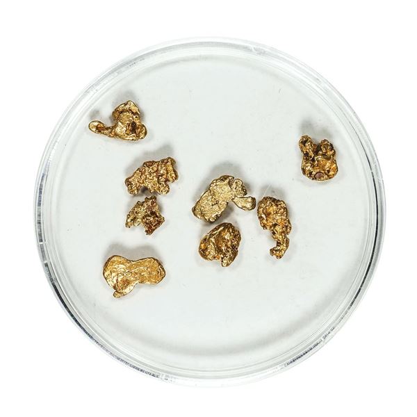 Gold Nuggets 2.30 Grams Total Weight