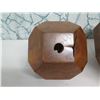 Image 2 : Qty 3 Solid Wood Multi-Faceted Accent Décor, Misc Sizes (see picture of Four Seasons interior)