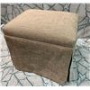 Image 2 : New Upholstered Ottoman, Approx. 20" X 15.5" X 18.5" H