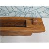 Image 3 : Long Natural Teak Bowl (Magazine Rack), Made in Indonesia 43" x 8" x 7"H