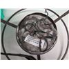 Image 8 : Qty 3 Round Hanging Lamps  13" Dia, 7"H (No Shades)