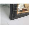 Image 2 : Trapezoid Dark Framed Wall Mirror 28" x 48" (adhesive stuck on front of mirror)