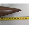 Image 10 : Wooden Canoe-Shaped Wall Sconce Lamp 32"L x 4"H