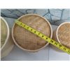 Image 9 : Qty 7 Japan Bargain Bamboo Steamers, Misc Sizes 3" - 12" Dia