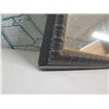 Image 2 : Trapezoid Dark Framed Wall Mirror 36" x 42"