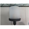 Image 2 : Black Wall-Mount Lamp w/ Round White Shade