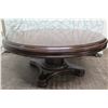 Image 1 : Bernhardt 314-015 Round Cocktail Table w/ Pedestal Base 42" Dia, 19"H