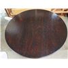 Image 2 : Wooden Round Table w/ Pedestal Base 44" Dia x 31"H