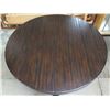 Image 2 : Wooden Round Table w/ Pedestal Base 48" Dia, 31"H (Extension Leaf Not Included)