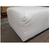 Image 2 : Large Pottery Barn White Footed Ottoman 30"x25"x17"H