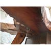 Image 8 : Very Lrg, Solid Wood Live Edge Table, Approx. 66"x86"x19"H (Heavy) - Leg support piece broken off