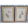 Image 1 : Qty 2 Leaf Artwork, Framed & Matted, 19"x25"