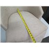 Image 13 : Rolling Curved Back Upholstered Chair w/ Skirt & Hook 23"x21"x34"H