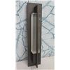 Image 1 : Hubbardton Forge 30-36 Wall-Mount Sconce w/ Glass Center 24"Lx6"W (Heavy)
