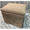 Image 2 : New Upholstered Ottoman, Approx. 20" X 15.5"X 18.5" H