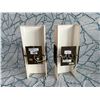 Image 4 : Pair of Wall-Mount Sconce Lamps w/ Metal Band Accent 6.25”W x 3.5”D x 17”H
