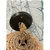 Image 2 : Woven Textured Beehive Ceiling Lamp, Approx. 15.5" Dia, 18"H