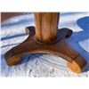 Image 6 : SOLID OAK ROUND TABLE AND FOUR CHAIRS