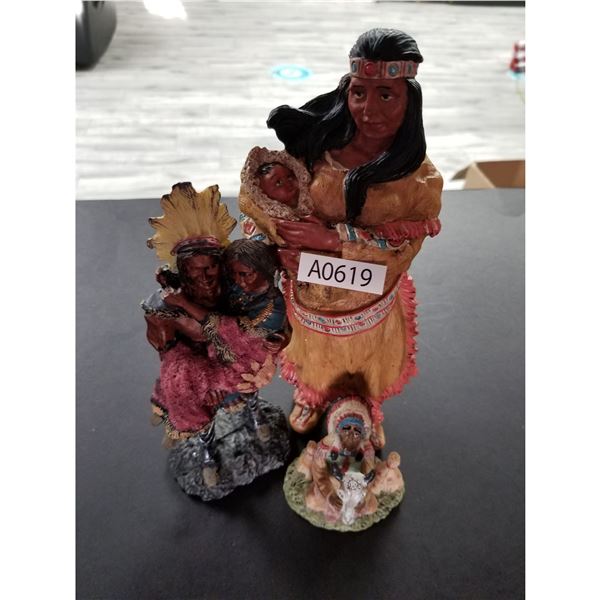 Miniature Native American Statues (A0619)