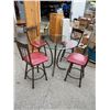 Image 1 : Table and 4 swivel stools 42" round