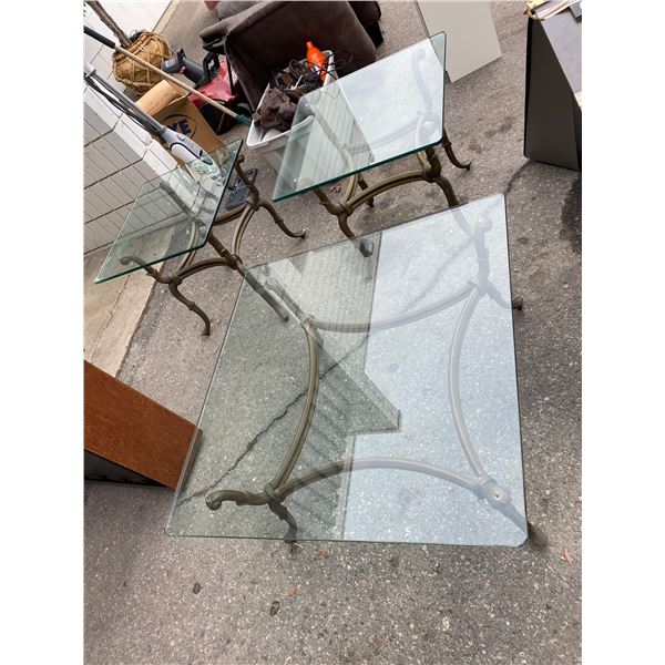 Coffee and two end tables