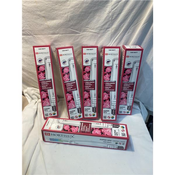 6 new 1000 watt super HPS grow lamps