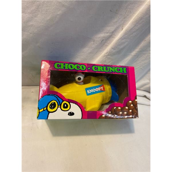 Snoopy choco crunch money bank or pencil holder