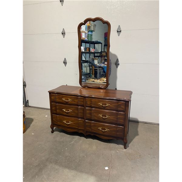 Dresser and mirror