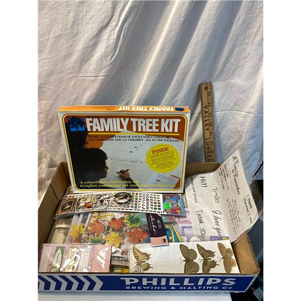 Family tree kit and stickers