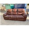 Image 1 : Leather reclining couch