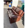 Image 2 : Leather reclining couch