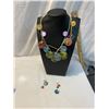 Necklace and earrings