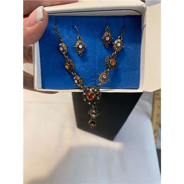 Necklace and earrings