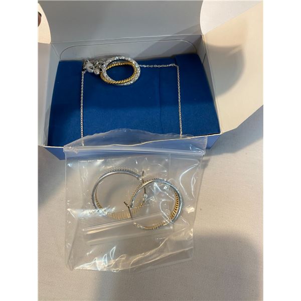 Necklace and earrings