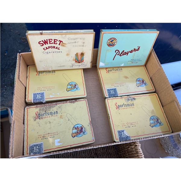 Collector cigarette tins