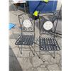 Folding patio chairs