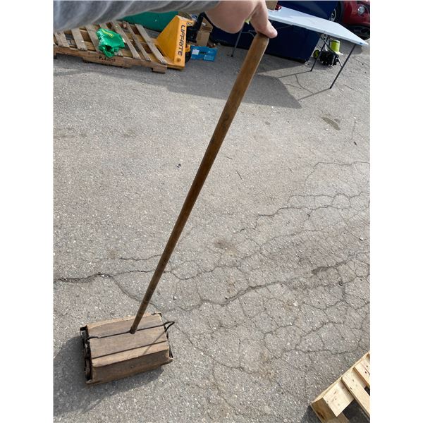 Antique floor sweeper