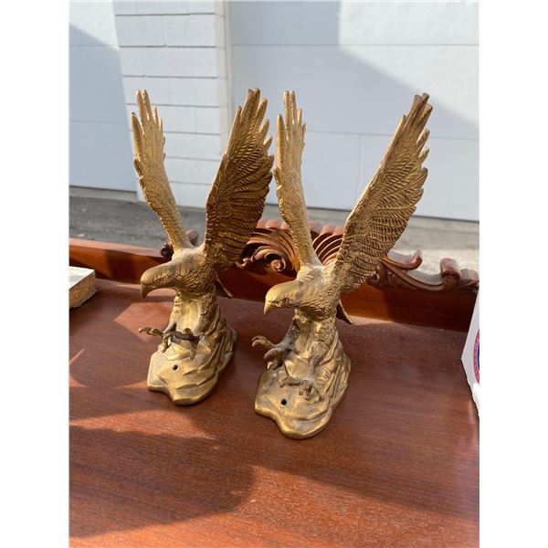Brass eagles 8.5 inches tall
