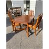 Image 1 : Antique table 3 chairs