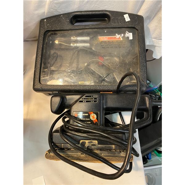 Solder gun and sander