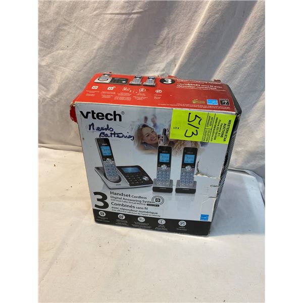 Phone set needs batteries