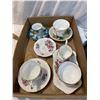 Image 2 : Tea cups and saucers, cream and sugar etc