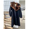 Rabbit fur lined vintage coat