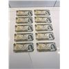 Image 1 : 10x 1973 Canada sequential unc $1 bills
