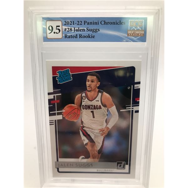 2021-22 PANINI CHRONICLES JALEN SUGGS RATED ROOKIE (GCG 9.5)