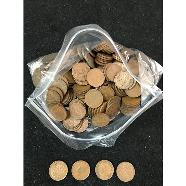 BAG OF CANADIAN PENNIES