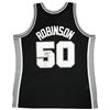 Image 1 : DAVID ROBINSON SIGNED SAN ANTONIO SPURS MITCHELL AND NESS SWINGMAN JERSEY (BECKETT COA)