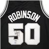 Image 2 : DAVID ROBINSON SIGNED SAN ANTONIO SPURS MITCHELL AND NESS SWINGMAN JERSEY (BECKETT COA)